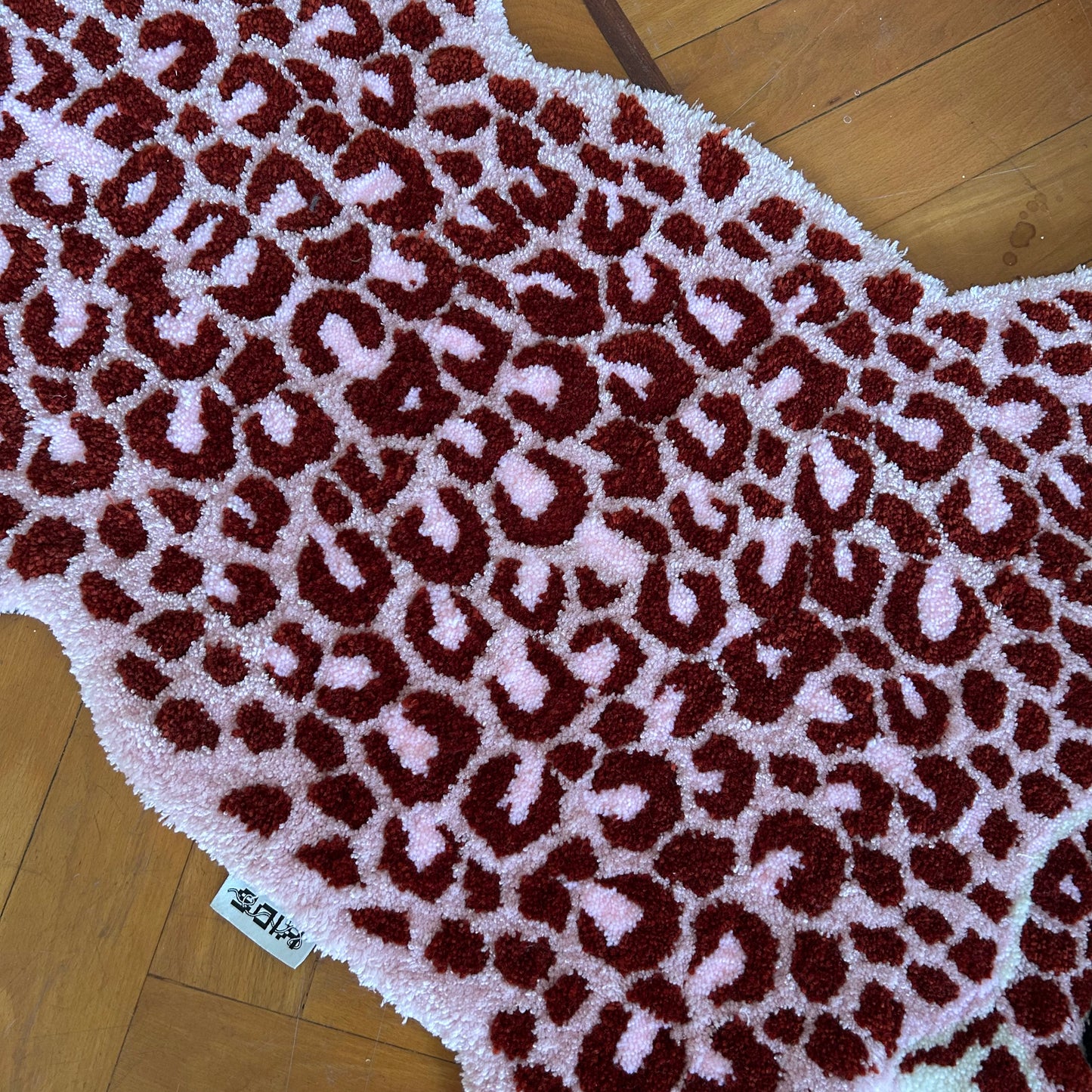 PINK LEOPARD RUG