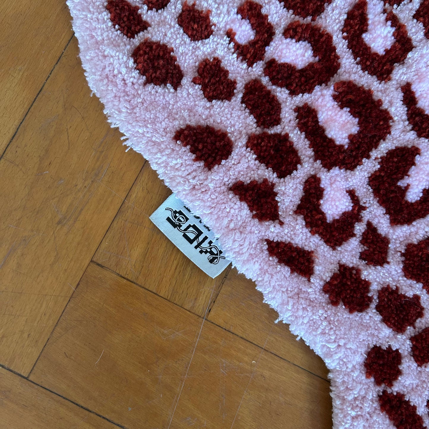 PINK LEOPARD RUG