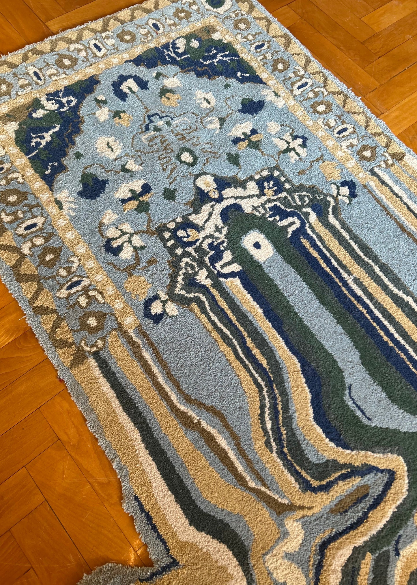 Blue Melted Persian Rug