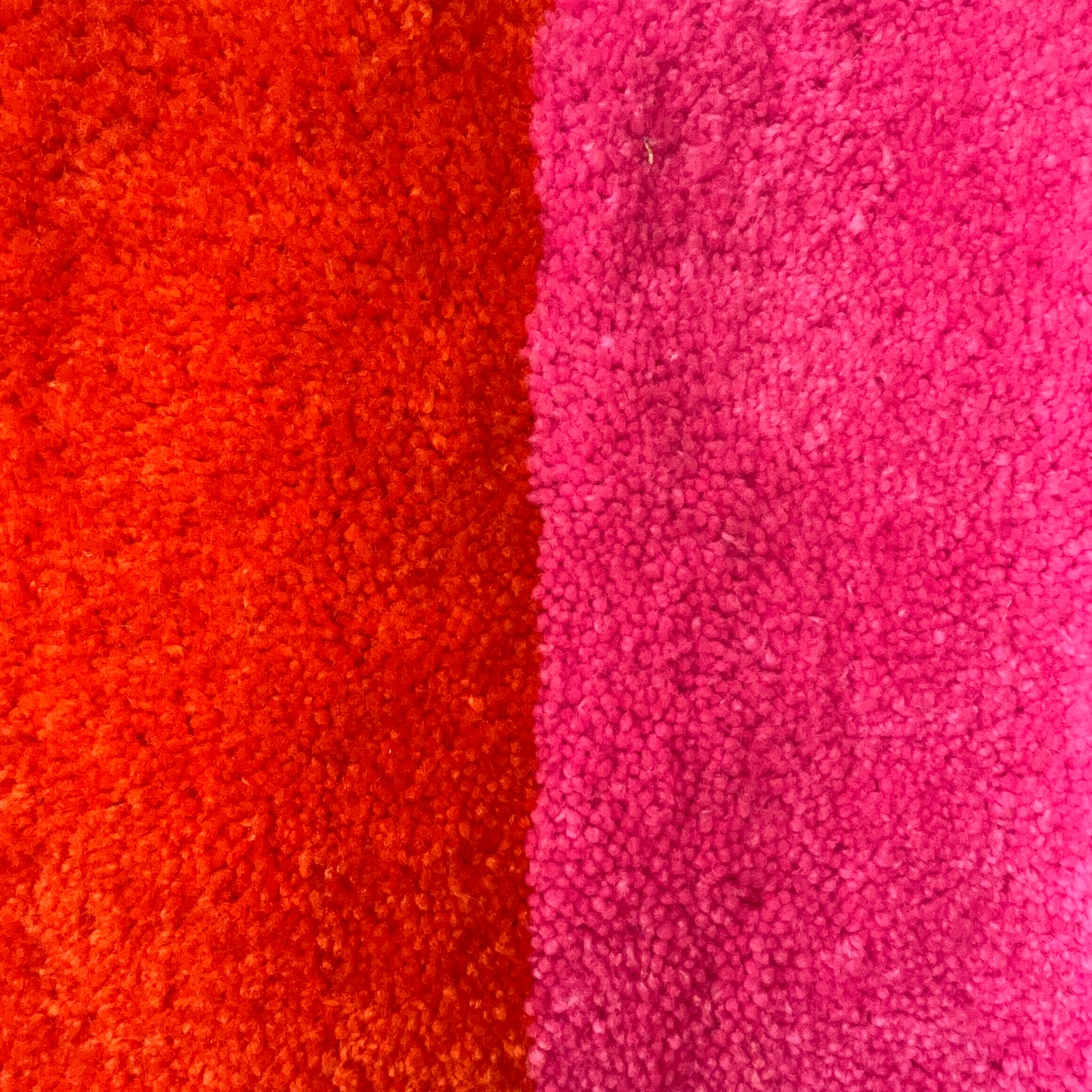 PINK+ORANGE TUFTED CUSHION COVER