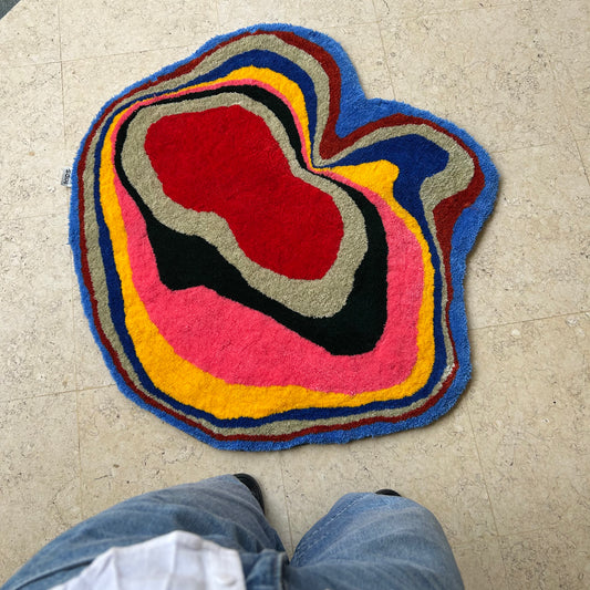ABSTRACT MULTICOLORED RUG
