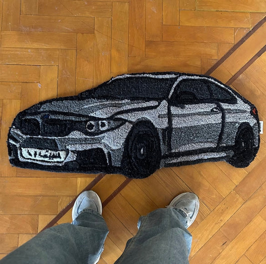 Tufted BMW rug